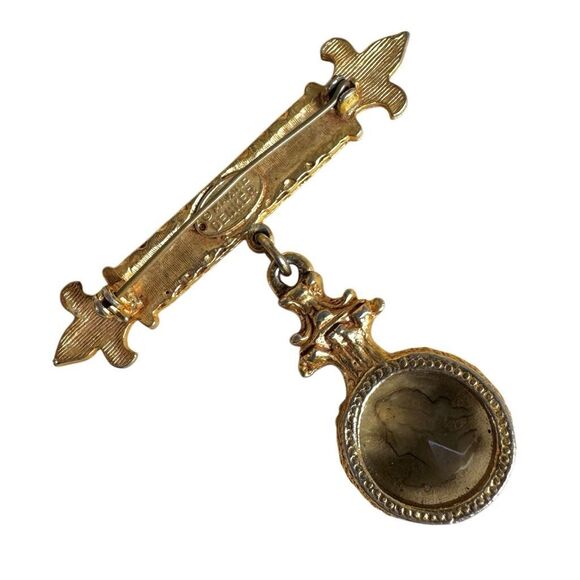 Vintage Maxine Denker Cameo Portrait Brooch Pin - Picture 4 of 7